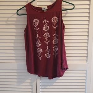 Wine colored top